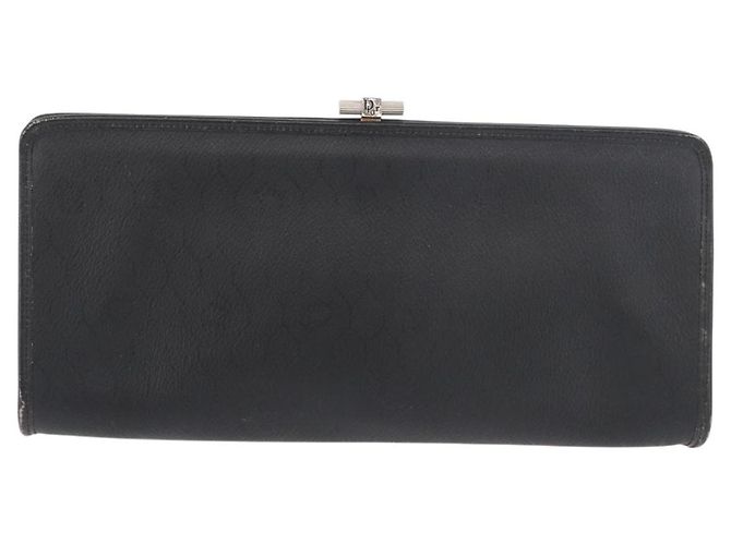 Borsa a tracolla Christian Dior Honeycomb Canvas PVC Nero Oro Auth ka4185 D'oro - vista 13