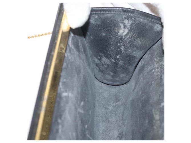 Borsa a tracolla Christian Dior Honeycomb Canvas PVC Nero Oro Auth ka4185 D'oro - vista 19