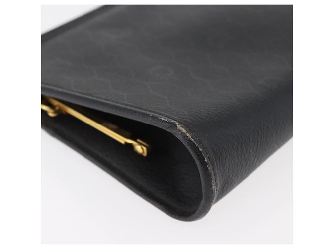 Borsa a tracolla Christian Dior Honeycomb Canvas PVC Nero Oro Auth ka4185 D'oro - vista 8