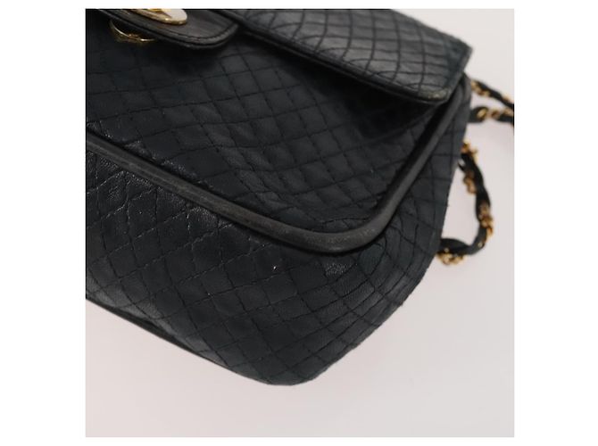 BALLY Schultertasche Lackleder 2 Set Schwarz Grün Authentisch 173296 - Ansicht 9