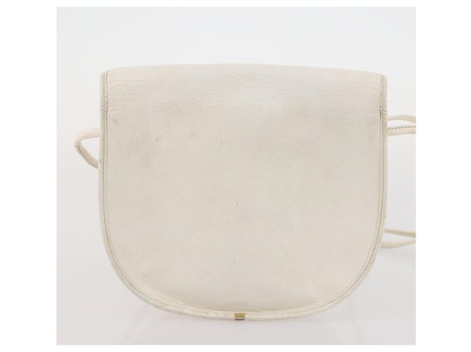 Borsa a Spalla SAINT LAURENT in Pelle 2 Set Beige White Auth bs34695 Bianco - vista 11