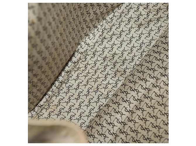 Borsa a Spalla SAINT LAURENT in Pelle 2 Set Beige White Auth bs34695 Bianco - vista 9