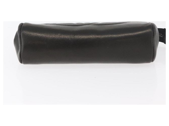 Pochette CHANEL in pelle di agnello nera e oro CC Auth bs35075 Nero D'oro - vista 6