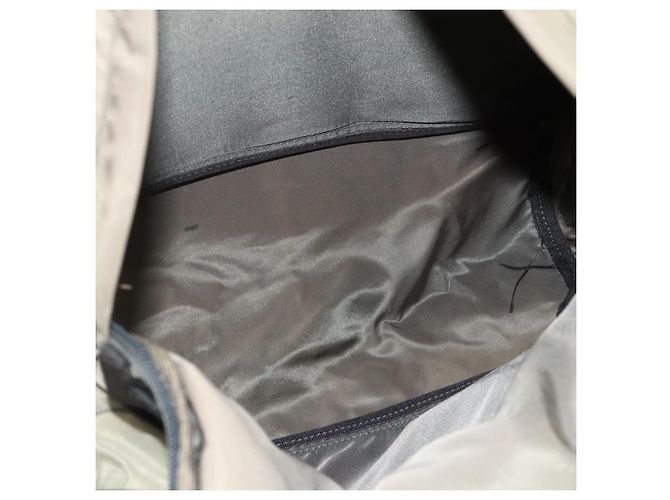Sac à dos PRADA Nylon Khaki Silver Auth ka4156 Argenté Kaki - vue 11