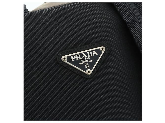 Sac à dos PRADA Nylon Khaki Silver Auth ka4156 Argenté Kaki - vue 18