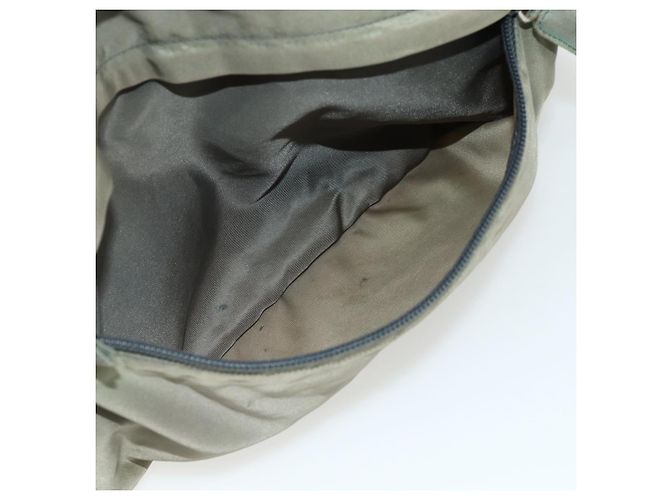 Sac à dos PRADA Nylon Khaki Silver Auth ka4156 Argenté Kaki - vue 23