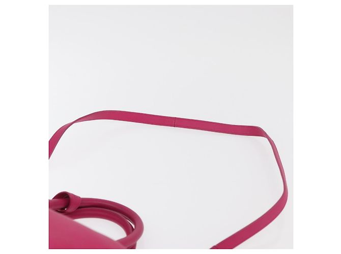 SAINT LAURENT Petit Cabas Hand Bag Leather 2way Pink Gold Auth 178276A Rosa D'oro - vista 15
