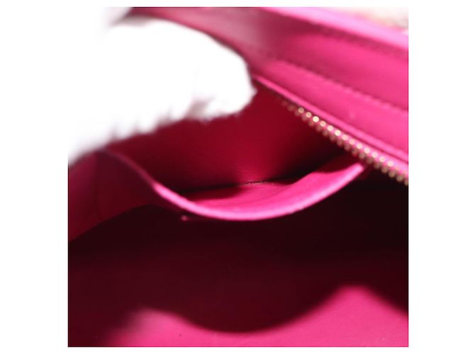 SAINT LAURENT Petit Cabas Hand Bag Leather 2way Pink Gold Auth 178276A Rosa D'oro - vista 24