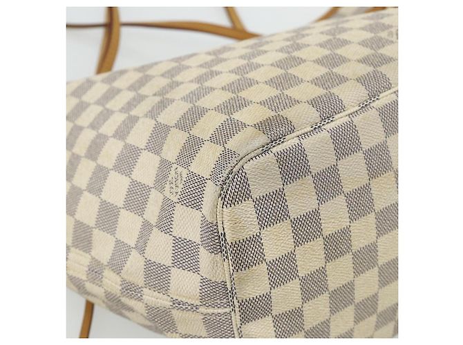 LOUIS VUITTON Borsa Tote Damier Azur Neverfull MM N41605 LV Auth 177246 - vista 14