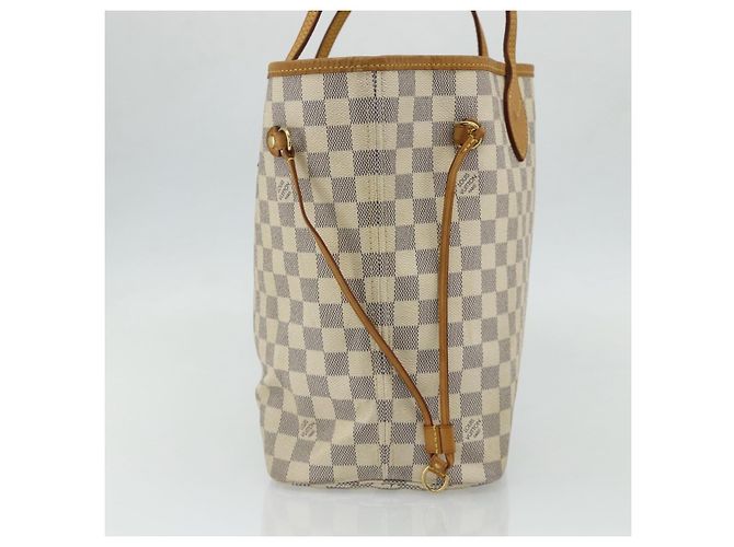 LOUIS VUITTON Borsa Tote Damier Azur Neverfull MM N41605 LV Auth 177246 - vista 3