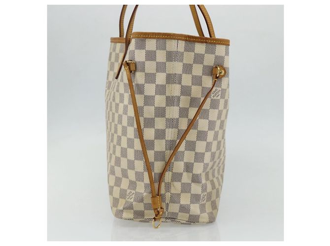 LOUIS VUITTON Borsa Tote Damier Azur Neverfull MM N41605 LV Auth 177246 - vista 4
