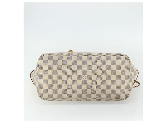 LOUIS VUITTON Borsa Tote Damier Azur Neverfull MM N41605 LV Auth 177246 - vista 5