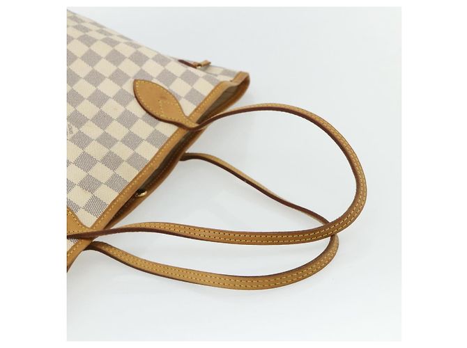 LOUIS VUITTON Borsa Tote Damier Azur Neverfull MM N41605 LV Auth 177246 - vista 7