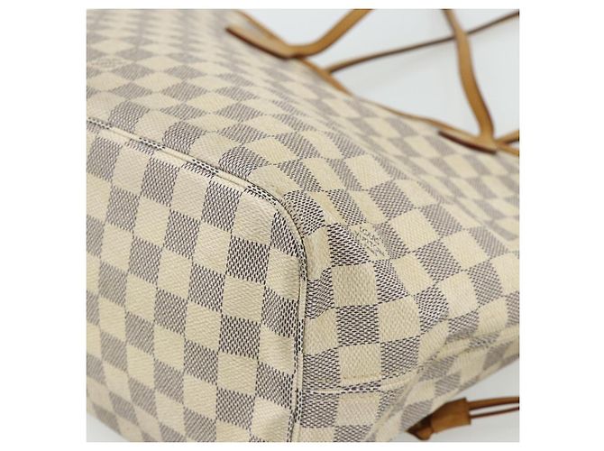 LOUIS VUITTON Borsa Tote Damier Azur Neverfull MM N41605 LV Auth 177246 - vista 9