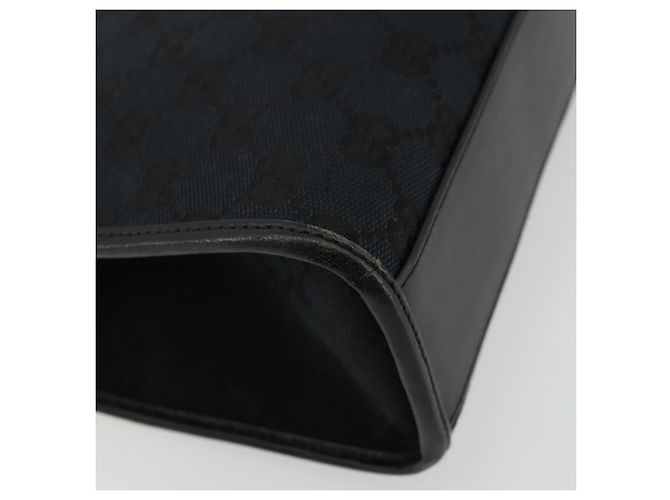 Borsa GUCCI GG Canvas Jackie Nera Argento 002 1065 Auth 176994 Nero - vista 16