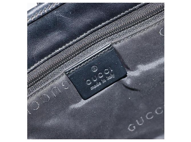 Borsa GUCCI GG Canvas Jackie Nera Argento 002 1065 Auth 176994 Nero - vista 18