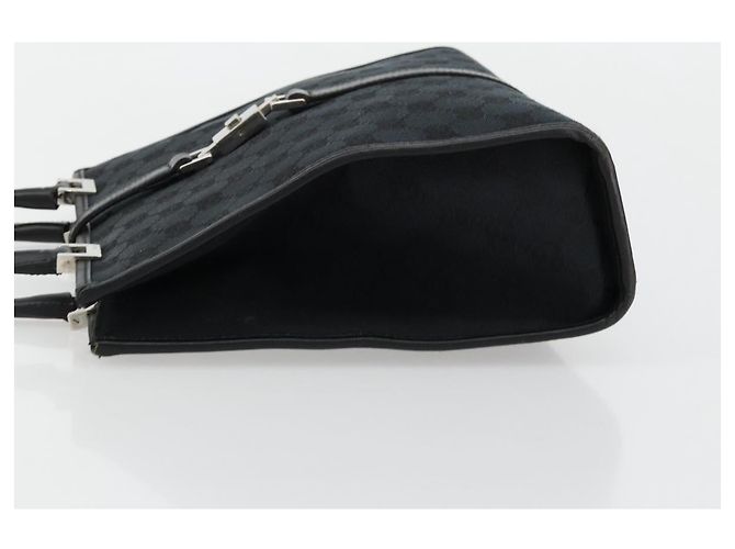 Borsa GUCCI GG Canvas Jackie Nera Argento 002 1065 Auth 176994 Nero - vista 4