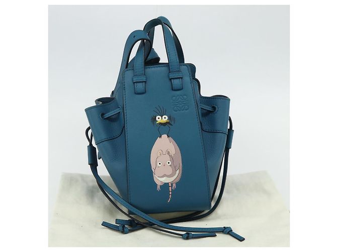 LOEWE �~ Ghibli Spirited Away Hammock Mini Mouse x Flybird 2way Auth 167264SM Azul - vista 12