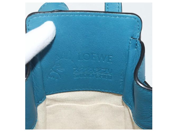 LOEWE �~ Ghibli Spirited Away Hammock Mini Mouse x Flybird 2way Auth 167264SM Azul - vista 21