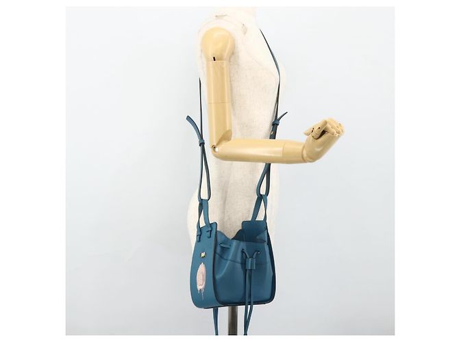 LOEWE �~ Ghibli Spirited Away Hammock Mini Mouse x Flybird 2way Auth 167264SM Azul - vista 25