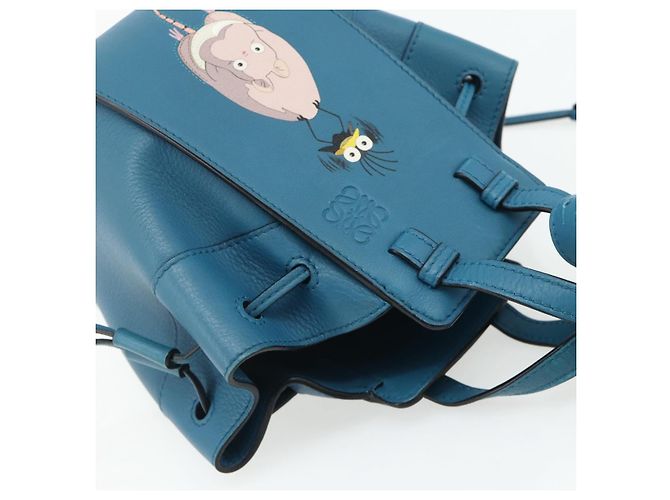 LOEWE �~ Ghibli Spirited Away Hammock Mini Mouse x Flybird 2way Auth 167264SM Azul - vista 6