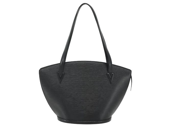LOUIS VUITTON Epi Saint Jacques Borsa a Spalla Shopping Nera M52272 Auth 178686 Nero - vista 13