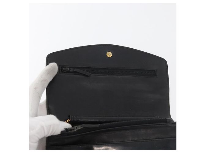CHANEL COCO Mark Chain Shoulder Bag Pelle Vernice Nera Oro CC Auth 177451A Nero D'oro - vista 18