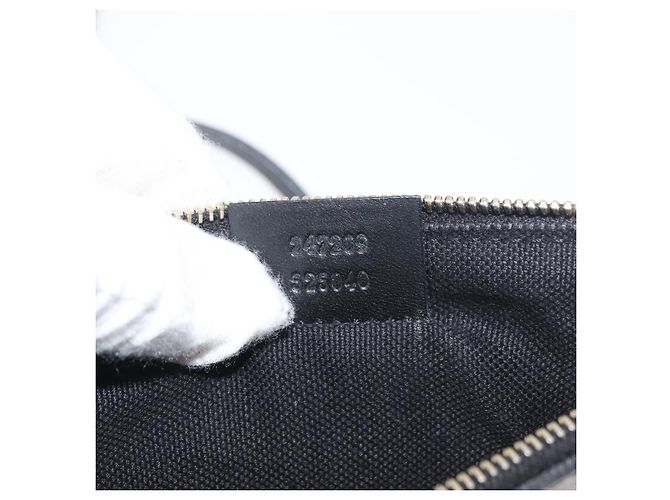 GUCCI Tote Bag Canvas Schwarz Gold 247209 Auth 178246 Golden - Ansicht 12