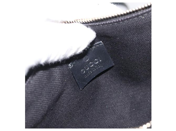 GUCCI Tote Bag Canvas Schwarz Gold 247209 Auth 178246 Golden - Ansicht 21