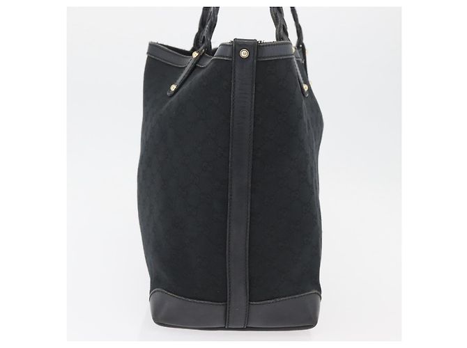 GUCCI Tote Bag Canvas Schwarz Gold 247209 Auth 178246 Golden - Ansicht 3