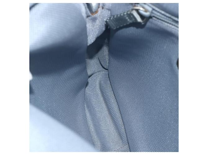 PRADA Rucksack Leder Hellblau Silber Auth BA12406A - Ansicht 22