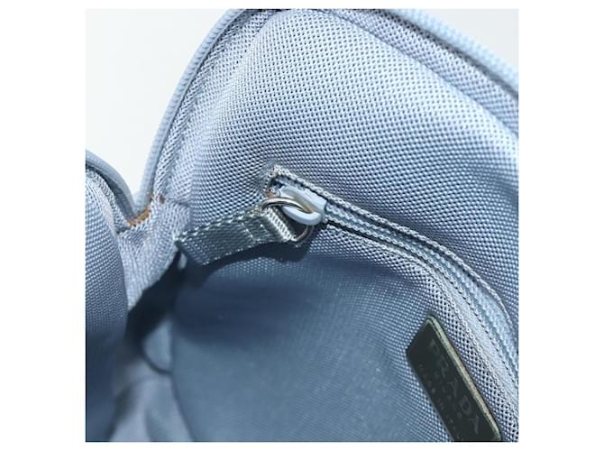 PRADA Rucksack Leder Hellblau Silber Auth BA12406A - Ansicht 23