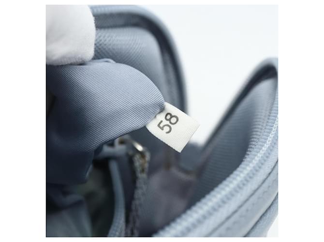 PRADA Rucksack Leder Hellblau Silber Auth BA12406A - Ansicht 27