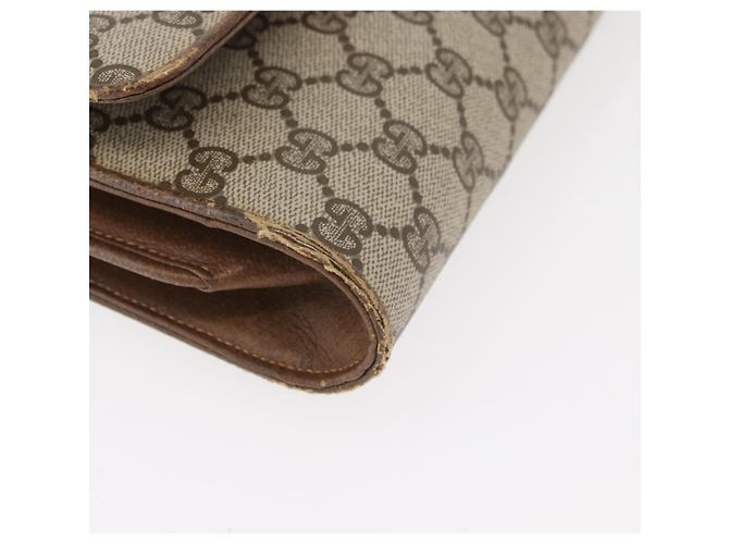 Borsa a Spalla GUCCI GG Supreme PVC Beige Oro 904 02 050 Auth bs34914 D'oro - vista 10