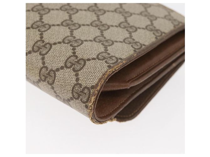 Borsa a Spalla GUCCI GG Supreme PVC Beige Oro 904 02 050 Auth bs34914 D'oro - vista 16