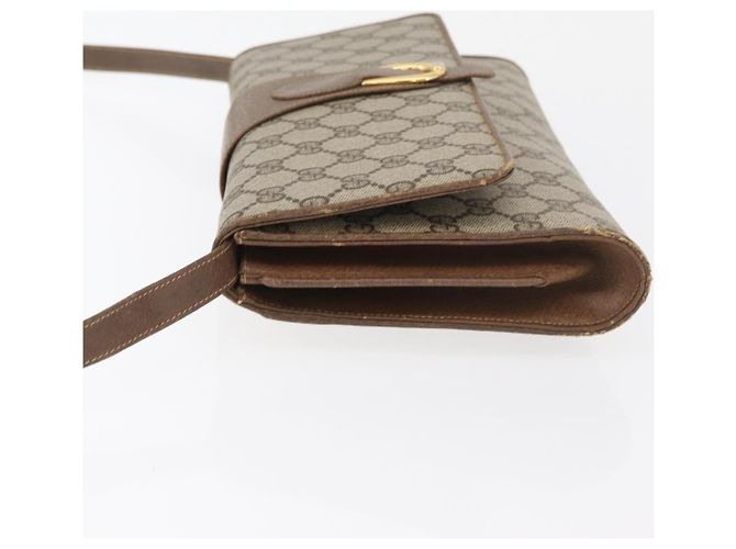 Borsa a Spalla GUCCI GG Supreme PVC Beige Oro 904 02 050 Auth bs34914 D'oro - vista 4