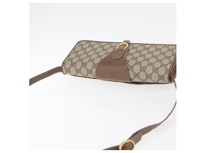 Borsa a Spalla GUCCI GG Supreme PVC Beige Oro 904 02 050 Auth bs34914 D'oro - vista 6