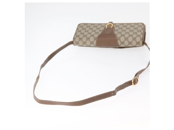 Borsa a Spalla GUCCI GG Supreme PVC Beige Oro 904 02 050 Auth bs34914 D'oro - vista 7