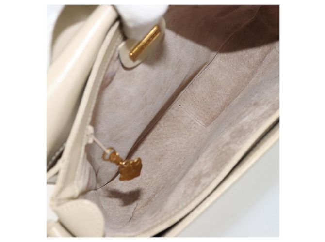 Sac à bandoulière GUCCI Cuir Beige Or 26 001 0647 Auth 178561 Doré - vue 10