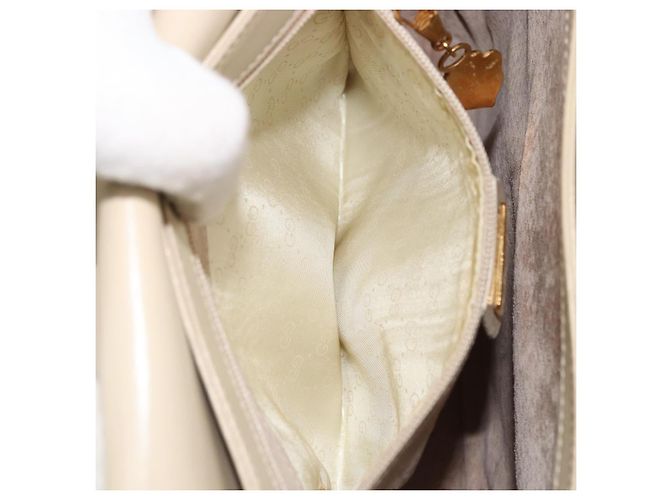 Sac à bandoulière GUCCI Cuir Beige Or 26 001 0647 Auth 178561 Doré - vue 11