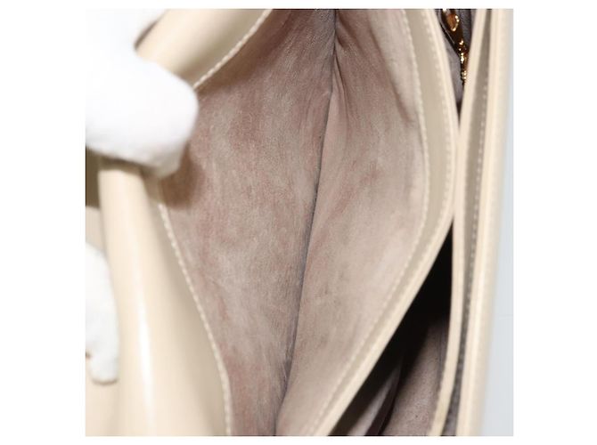 Sac à bandoulière GUCCI Cuir Beige Or 26 001 0647 Auth 178561 Doré - vue 24
