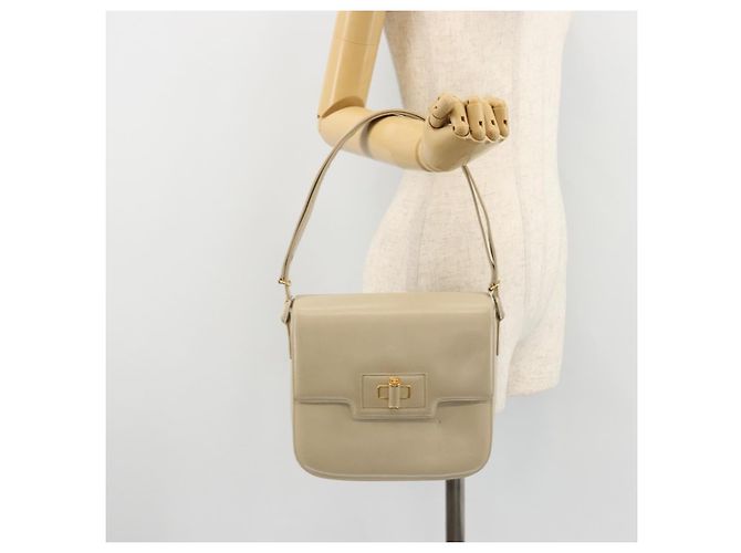 Sac à bandoulière GUCCI Cuir Beige Or 26 001 0647 Auth 178561 Doré - vue 25