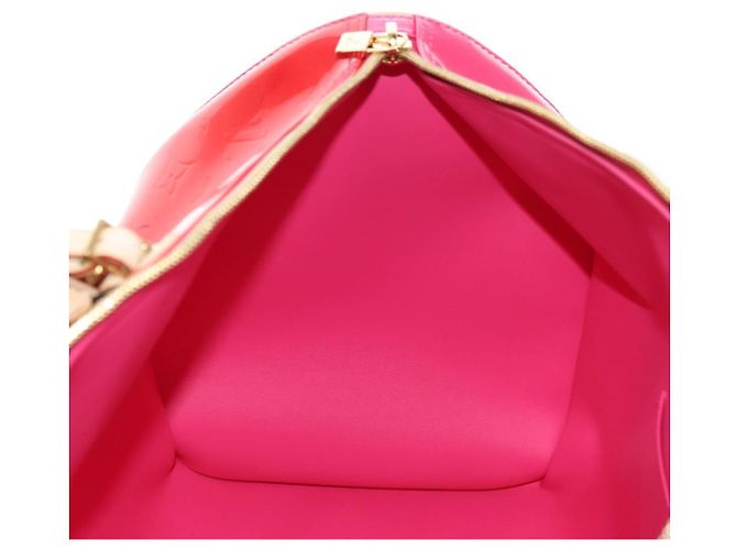 LOUIS VUITTON Borsa Boston Monogram Vernis Mercer Fusha Pink LV Auth 177997SAV - vista 21