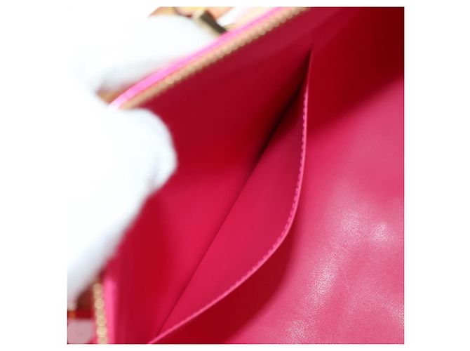 LOUIS VUITTON Borsa Boston Monogram Vernis Mercer Fusha Pink LV Auth 177997SAV - vista 24