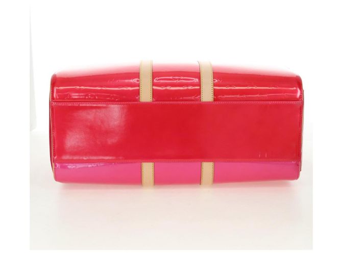 LOUIS VUITTON Borsa Boston Monogram Vernis Mercer Fusha Pink LV Auth 177997SAV - vista 5