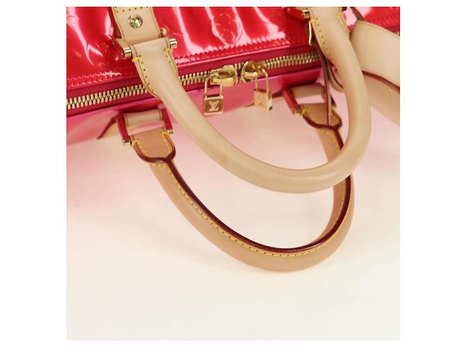 LOUIS VUITTON Borsa Boston Monogram Vernis Mercer Fusha Pink LV Auth 177997SAV - vista 7