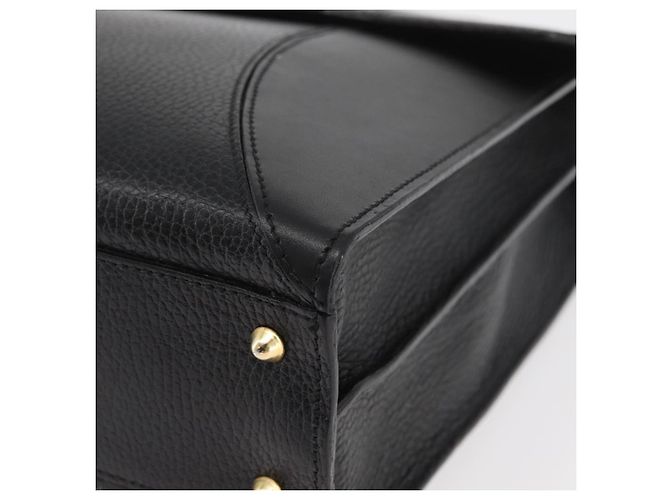 Borsa Business BALLY in pelle nera e oro Auth bs34560 Nero D'oro - vista 14