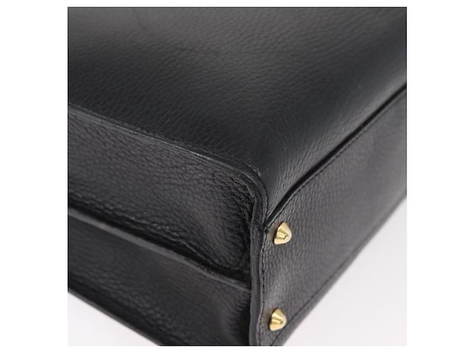 Borsa Business BALLY in pelle nera e oro Auth bs34560 Nero D'oro - vista 15