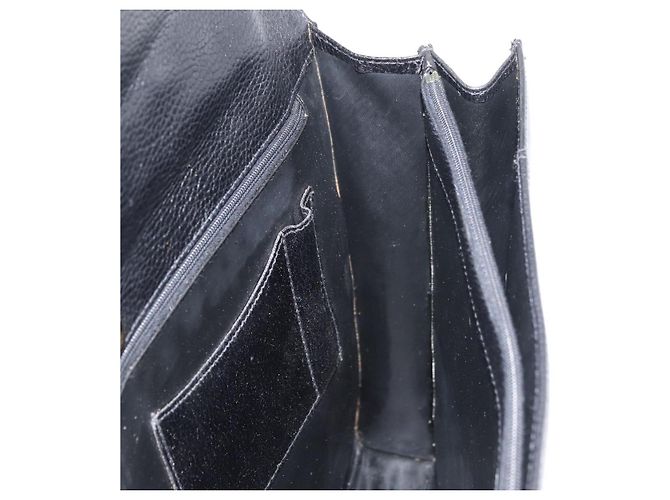 Borsa Business BALLY in pelle nera e oro Auth bs34560 Nero D'oro - vista 19