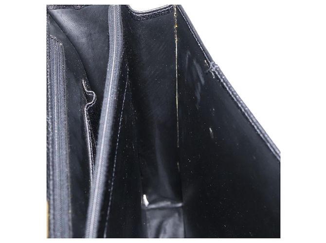 Borsa Business BALLY in pelle nera e oro Auth bs34560 Nero D'oro - vista 21